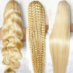 613 Blonde Virgin Wigs 13x4 HD Lace 180% Density